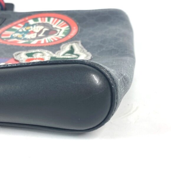 GUCCI Black Canvas Messenger Shoulder Bag - Picture 6 of 16